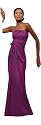 Elegantes Corsagen Abendkleid, Farbe beere von Astrapahl