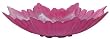 Colorful Recycled Art Glass Large Raspberry Red Splash Bowl 15"D, 3.75"H