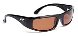 HOVEN GREASER 10-0104 BLACK GLOSS HANDMADE ACETATE FRAME BRONZE POLARIZED LENS PLASTIC... by