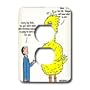 Rich Diesslins Funny Religious Light Cartoons - Big Bird Reject for Adult Christian Education - Light Switch Covers - 2 plug outlet cover