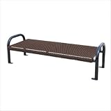 6' Expanded Metal Flat Bench Finish: Black, Legs: Gull Wing, Patterns: Diamond