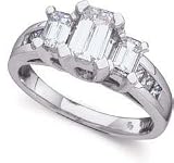 31JfYF3hwVL. SL160  1 ctw Emerald Cut Diamond Three Stone Ring