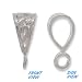 Sterling Silver Filigree Slider Bail 15mm Perpendicular Ring (1)
