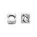 Sterling Silver Celtic Cube Bead - Fits Pandora - 7.5mm