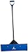 The Snowcaster 30 Inch Snow Pusher & Barn Shovel 30UPH | Heavy Duty 30”X10.5” Polypropylene Blade | Snow Removal - Driveway, Doorway, Sidewalks | Commercial & Residential - Blue