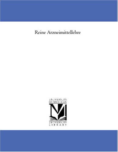 Reine Arzneimittellehre