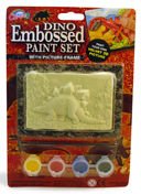 Dino Embossed Paint Set