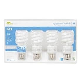 Ecosmart 14 Watt Daylight 4 - Pack (60 Watt Equivalent)