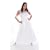 A-Line Chiffon Overlay Bridesmaids Dress