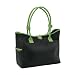 McKenzie Kids Kensington Diaper Bag in Black/Green