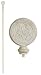 White Acanthus Leaves Estate Flag Pole