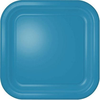 Ocean Blue Square Dinner Plate 12 Count