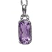 10K White Gold Cushion-Cut Pink Amethyst and title=