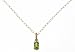 9ct Yellow and White Gold Ladies Peridot Birth Stone Pendant + 18