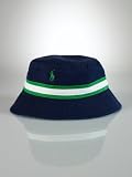 Ralph Lauren Polo Pony Navy Blue Beachside Bucket Hat, Size 2T - 4T