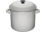 Le Creuset Enamel-on-Steel 16-Quart Covered Stockpot, White