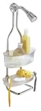 Shower Caddy - 2 Tiers (Clear/Stainless Steel) (24L x 11W x 6D)