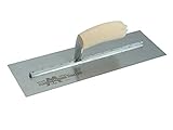 MARSHALLTOWN The Premier Line MXS77 18-Inch by 4-1/2-Inch Finishing Trowel with Curved Wood Handle b