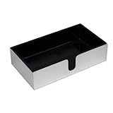 Entertaining with Caspari Lacquer Guest Towel Holder, Silver