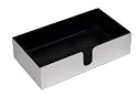 Entertaining with Caspari Lacquer Guest Towel Holder, Silver