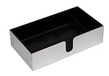 Caspari Lacquer Guest Towel Holder, Silver
