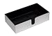 Caspari Lacquer Guest Towel Holder, Silver