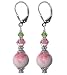 Classic Swarovski Crystal Jade Sterling Silver Leverback 1.5" Long Dangle Earrings