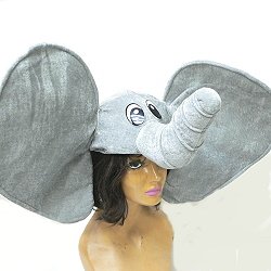 Velvet Novelty Elephant Costume Hat