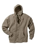 Pigment Dyed Cotton Full-Zip Hooded Sweatshirt