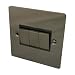 Flat Plate Black Nickel 3 Gang Switch