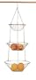 3 TIER WIRE nickel HANGING fruit veg Basket KITCHEN NU