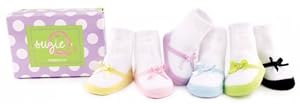 Trumpette Suzie Q Toddler Size 1-2 years 6 pairs in Cute Box Nice Baby Gift
