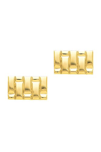 14K Gold 'Brick' Cufflinks