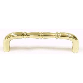 3-3/4" CTC Door Pull - Polished Brass