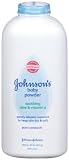 Johnsons Baby Powder, Pure Cornstarch, Aloe & Vitamin E, 22 Ounce (Pack of 2)