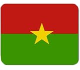 Burkina Faso Flag Mousepad Mouse Pad Mat