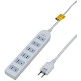 YAZAWA(ヤザワコーポレーション) 雷サージ付タップ6個口5m Y02KS605WH