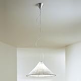IMAGE OF Sarasar Pendant - opaline white, swag type installation kit, black cord, 110 - 125V (for use in the U.S., Canada etc.)