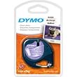 DYMO Labeling Tape, LetraTag Labelers, Plastic, 1/2"x13', Black on Clear