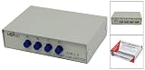 Four Ports USB 2.0 Manual Sharing USB Switch Gray