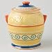Pfaltzgraff Villa Della Luna Embossed Bird Lage Storage Crock