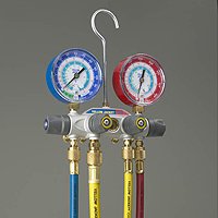 Yellow Jacket 49968 TITAN 4-valve Test and Charging Manifold R-22404A410A with 60 PLUS II Compact Ball Valve RYB and 38 x 45*
