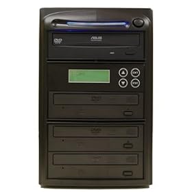 Produplicator 3 LightScribe Burner 20X DVD CD Duplicator Machine (Standalone Audio Video Copy Tower, Disc Duplication Device)