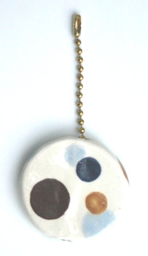 Ceiling Fan Pull Chain: Blue/Brown Dot