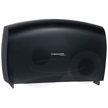 Kimberly-Clark Professional In-Sight 09551 Smoke Grey Cored JRT Combo Unit Bath Tissue Dispenser