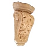 Jeffrey Alexander Acanthus Corbel (CORP-3CH) 2 x 4-1/2 x 7, Cherry