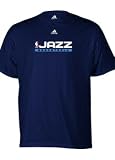 Utah Jazz White adidas True T-Shirt - Medium
