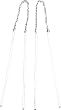 White-gold Tube Threader Earrings Jewelry New |A