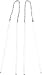 White-gold Tube Threader Earrings Jewelry New |A