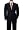 Navy Rust Stripe Suit, 44R